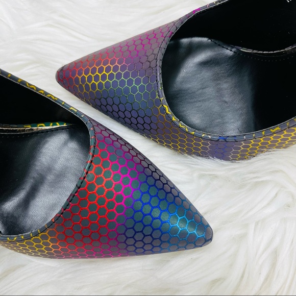 Multi black iridescent pump - Picture 8 of 9